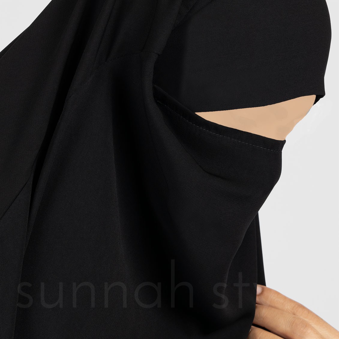 Plain Full Length Jilbab (Black)